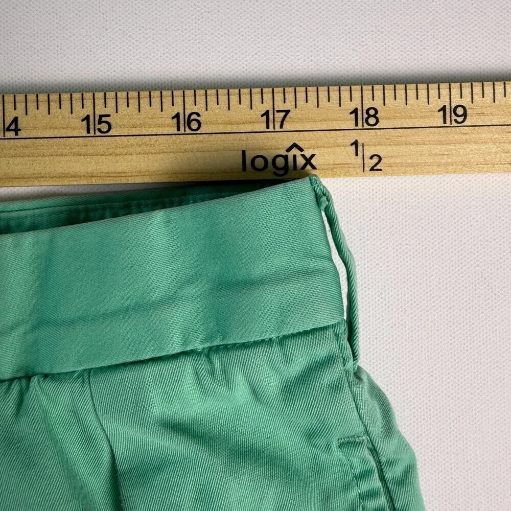 Vintage Polo Golf Ralph Lauren Fairway Shorts Size 38 Mint Green Tartan Crest